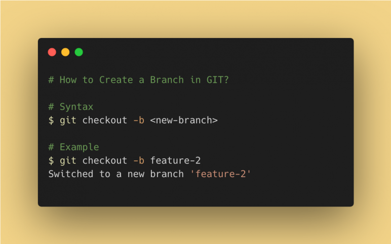 How to Create a Branch in GIT?